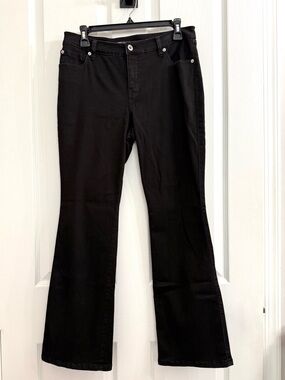 INC DENIM Women's Black Stretch Bootcut Jeans